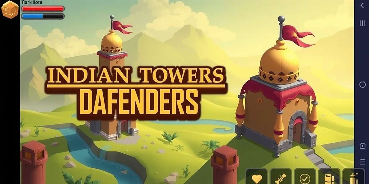 Dynamic Defenders Gameplay showing Indian-themed towers and heroes